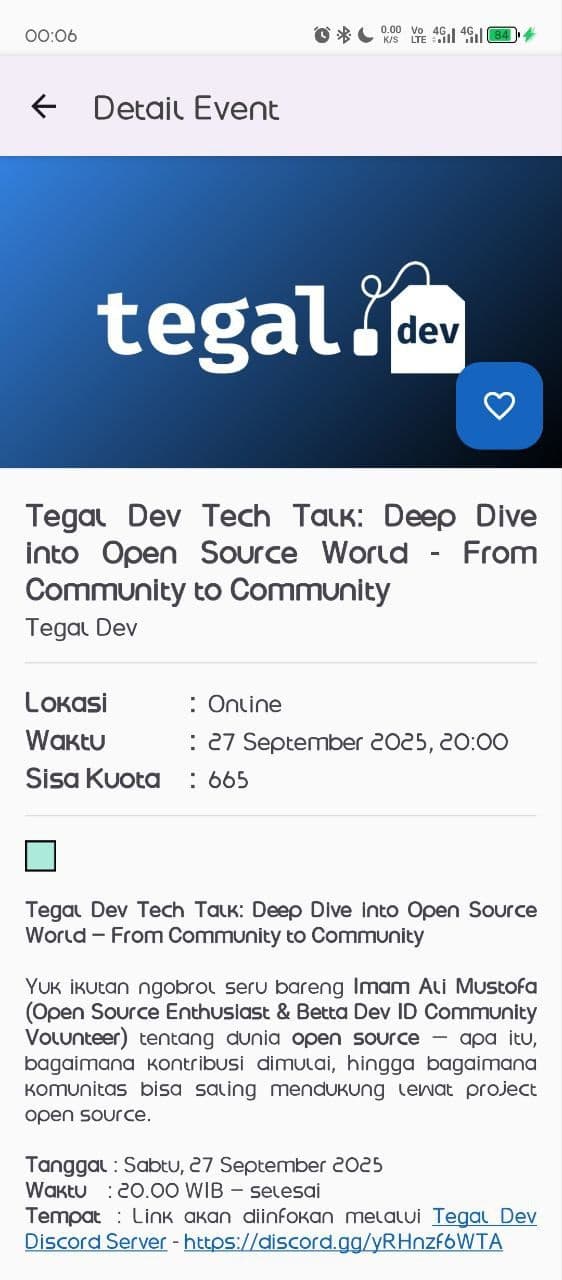 Preview of Dicoding - Event app